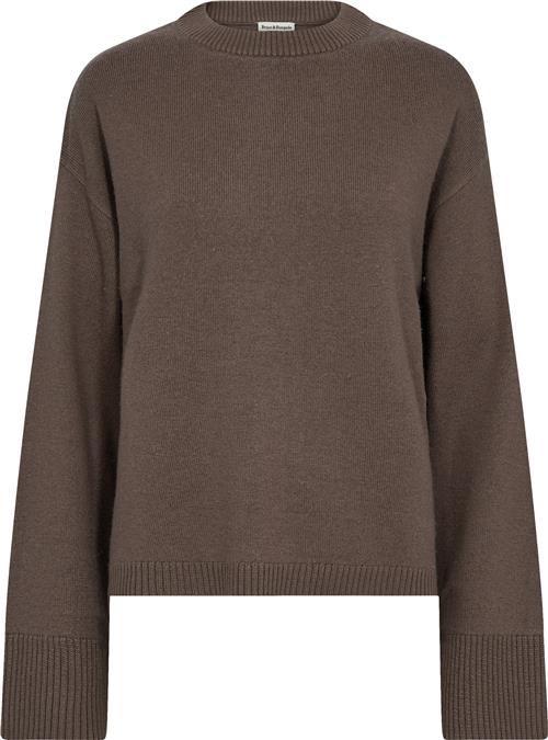 Bruun & Stengade BS Michelle Knitwear Kvinde Mink Sweaters Str L - hos Magasin