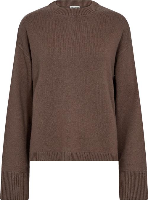 Bruun & Stengade BS Michelle Knitwear Kvinde Mink Sweaters Str XL - hos Magasin