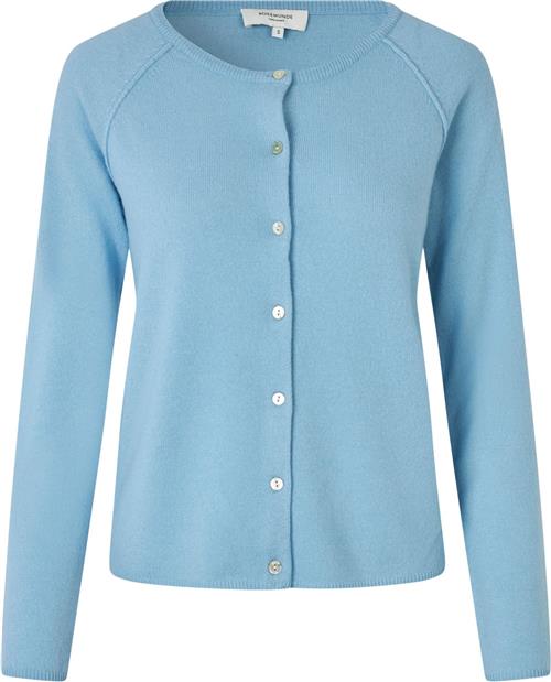 Se Rosemunde Wool & Cashmere Cardigan Kvinde Heaven Blue Cardigans Str XS Cashmere - hos Magasin ved Magasin