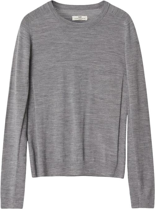 DAY Birger et Mikkelsen Annabelle Daily Elements Kvinde Medium Grey Melange Sweaters Str L - hos Magasin