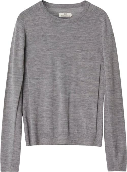 Se DAY Birger et Mikkelsen Annabelle Daily Elements Kvinde Medium Grey Melange Sweaters Str M - hos Magasin ved Magasin