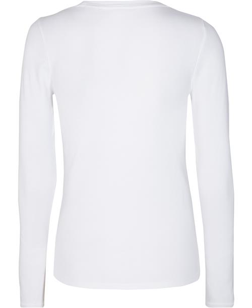 Se Levi's LS Baby TEE White + Kvinde Hvid Langærmede T-shirts Str L - hos Magasin ved Magasin