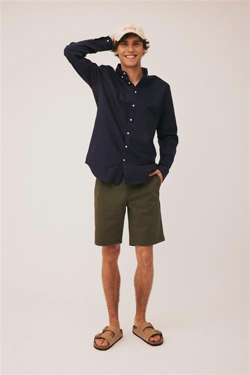 Se Magasin du Nord Collection Magasin Melvin 2G Mand Dark Army Chino Shorts Str 31 Bomuld ved Magasin