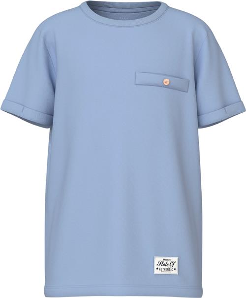 Name It Nkmvincent SS TOP F Noos Str 116 - Chambray Blue Kortærmede T-shirts hos Magasin