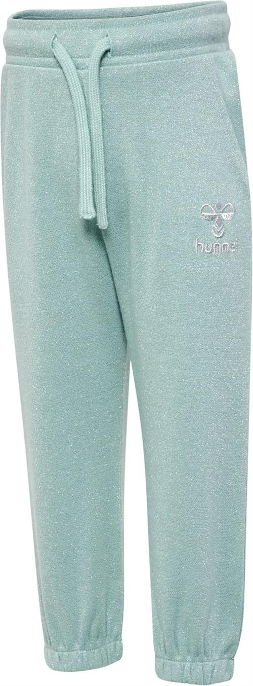 Hummel Hmllissa Pants Str 12-18 mdr / 86 cm - Blue Surf Bukser hos Magasin