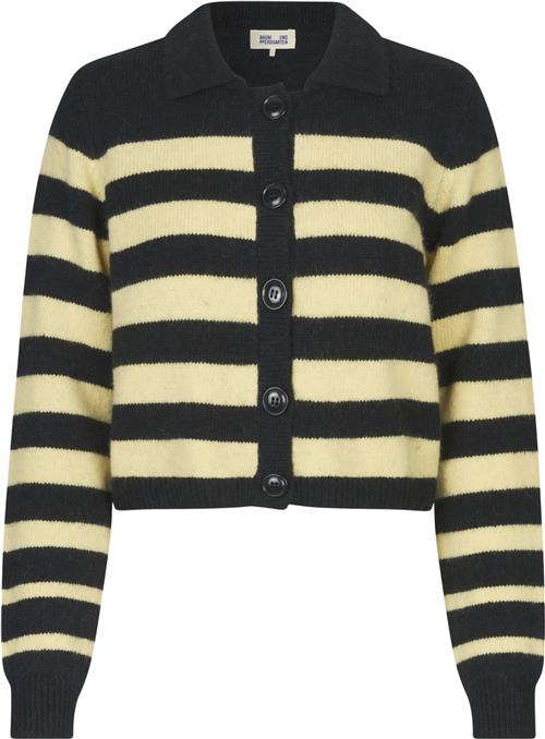 Se Baum und Pferdgarten Chevelle Kvinde Black Yellow Breton Cardigans Regular Fit Str XL - hos Magasin ved Magasin