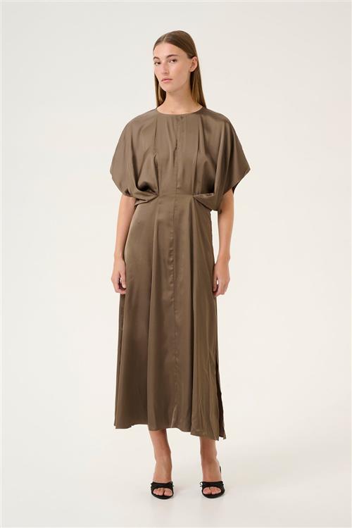 Karen by Simonsen Kbpeel Oline Dress Kvinde Walnut Maxi Kjoler Str 44 - hos Magasin