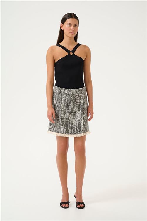 Karen by Simonsen Kbritt Skirt Kvinde Thunderstorm Korte Nederdele Regular Fit Str 34 - hos Magasin