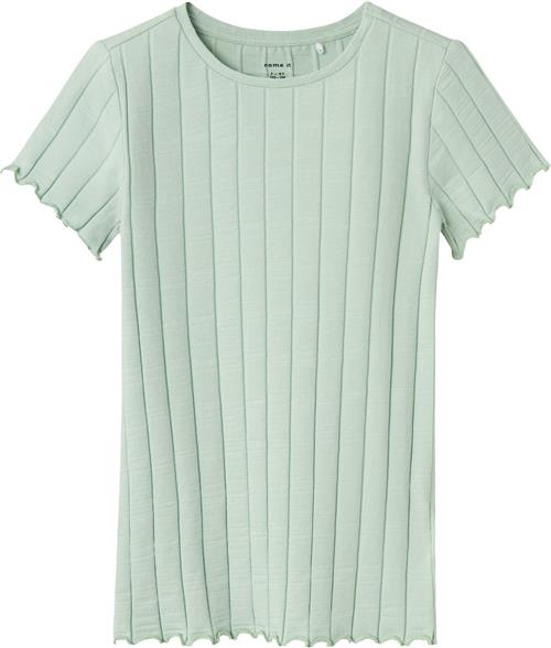 Name It Nkfnoralina SS TOP Noos Str 134/140 - Silt Green Kortærmede T-shirts hos Magasin