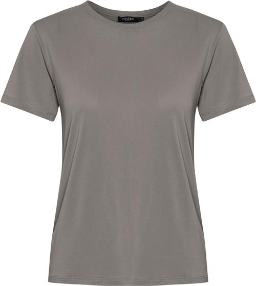 Se Soaked in Luxury Slcolumbine Crewneck T-shirt SS Kvinde Brushed Nickel Kortærmede T-shirts Regular Fit Str L - hos Magasin ved Magasin