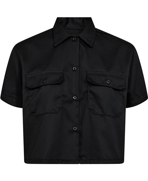 Se Dickies Work Shirt Cropped SS W Black Kvinde Black Kortærmede Skjorter Str XS - hos Magasin ved Magasin