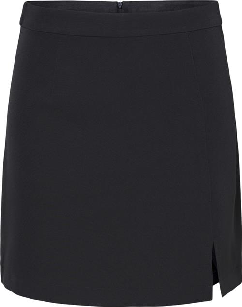 Pieces Pcbozzy HW Slit Skirt Noos BC Kvinde Sort Korte Nederdele Str XL - hos Magasin