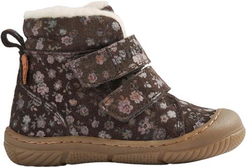 Se Wheat Winterboot Snug Tex Dark Brown Flowers Begyndersko Str 23 - Uld hos Magasin ved Magasin