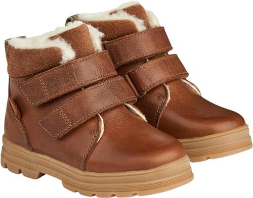 Wheat Dry Velcro Tex Støvle Cognac Støvler Str 32 - Uld hos Magasin