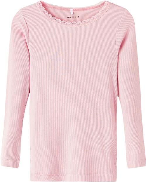 Se Name It Nmfkab LS TOP Noos Str 104 Piger - Parfait Pink Langærmede T-shirts hos Magasin ved Magasin