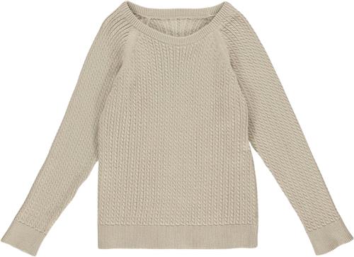 Müsli by Green Cotton Knit Cable Sweater Str 104 - 0wqs Strik Bomuld hos Magasin