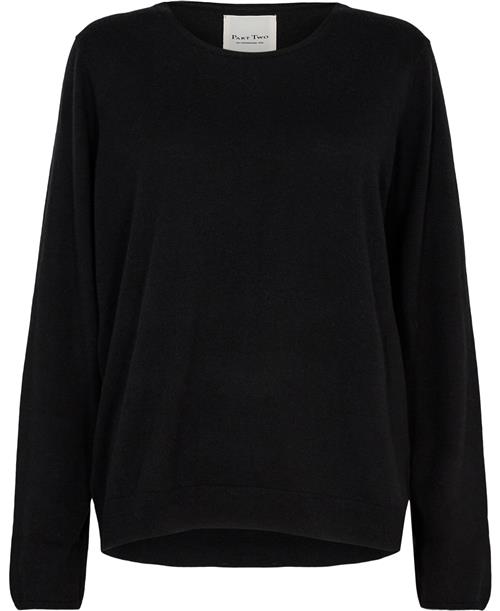 Se Part Two Adelinepw PU Kvinde Black Sweaters Relaxed Fit Str XS - hos Magasin ved Magasin