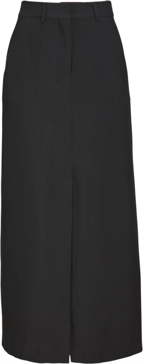 JJXX Jxmary MW Long Skirt PNT Kvinde Sort Maxi Nederdele Str L - hos Magasin