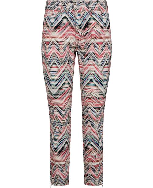 MAC Jeans Dream Chic Kvinde Antique White Printed Straight Jeans Str W40 / L27 - hos Magasin