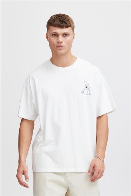 Se !Solid Sdimre Mand Off White Kortærmede T-shirts Str XL - hos Magasin ved Magasin