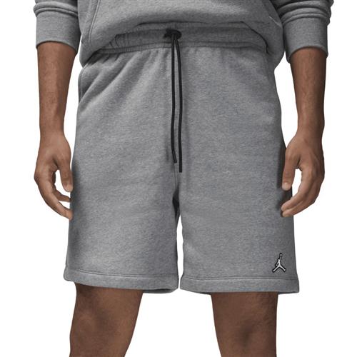 Se Nike Jordan Brooklyn Fleece Shorts Mand Carbon Heather/white Casual Shorts Str S - Bomuld hos Magasin ved Magasin