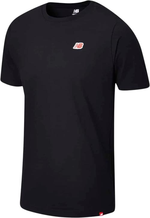 New Balance Tshirt Mand Black Kortærmede T-shirts Str S - Bomuld hos Magasin