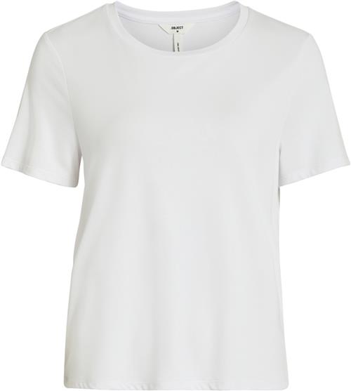 Object Objannie S/S Tshirt Noos Kvinde White Kortærmede T-shirts Str XS - hos Magasin