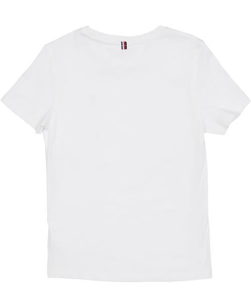 Tommy Hilfiger Tshirt Str 10 år / 140 cm - Hvid Kortærmede T-shirts Bomuld hos Magasin