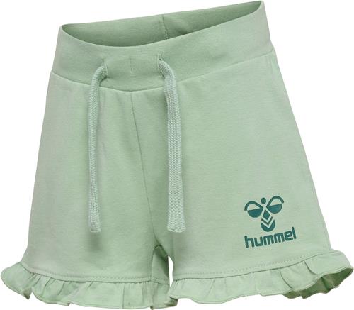 Hummel Hmltalya Ruffle Shorts Str 2-4 mdr / 62 cm - Silt Green Shorts & Bloomers hos Magasin