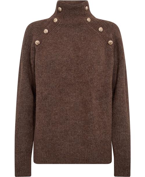 PBO ¤ Graham Knit Sweater ¤ Kvinde Chocolate Brown Sweaters Str L - hos Magasin