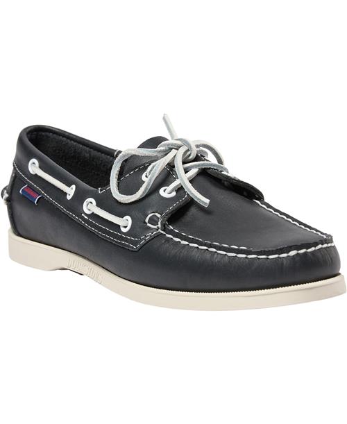 Sebago Docksides Portland Mand Navy Sejlersko Str 48 - Læder hos Magasin