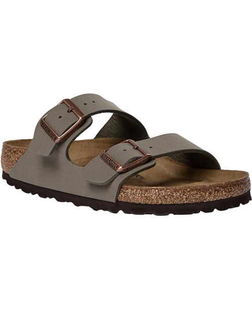 Birkenstock Arizona Bfbc Stone Kvinde Brown Flade Sandaler Str 43 - hos Magasin