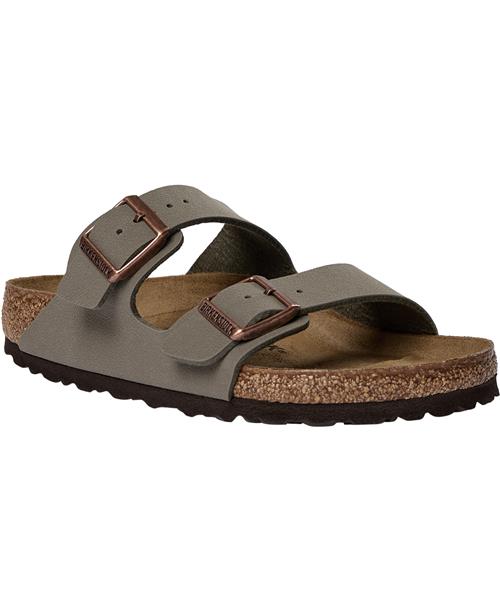 Birkenstock Arizona Bfbc Stone Kvinde Brown Flade Sandaler Str 42 - hos Magasin