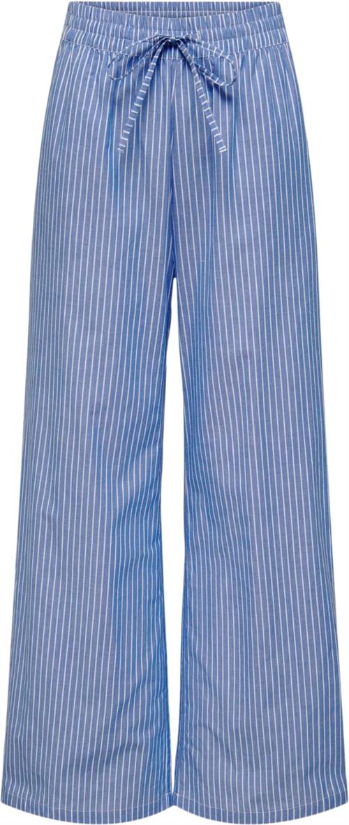 Se ONLY Onlarja Stripe Pants WVN Noos Kvinde Infinity/cd Stripes Bukser Med Brede Ben Regular Fit Str S - hos Magasin ved Magasin