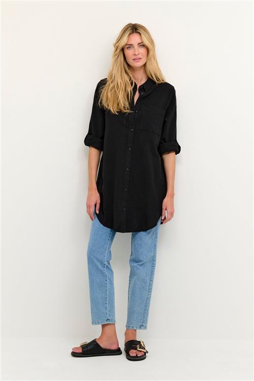 Se Kaffe Kanaya Shirt Tunic Kvinde Black Deep Tunikaer Str 40 - Bomuld hos Magasin ved Magasin