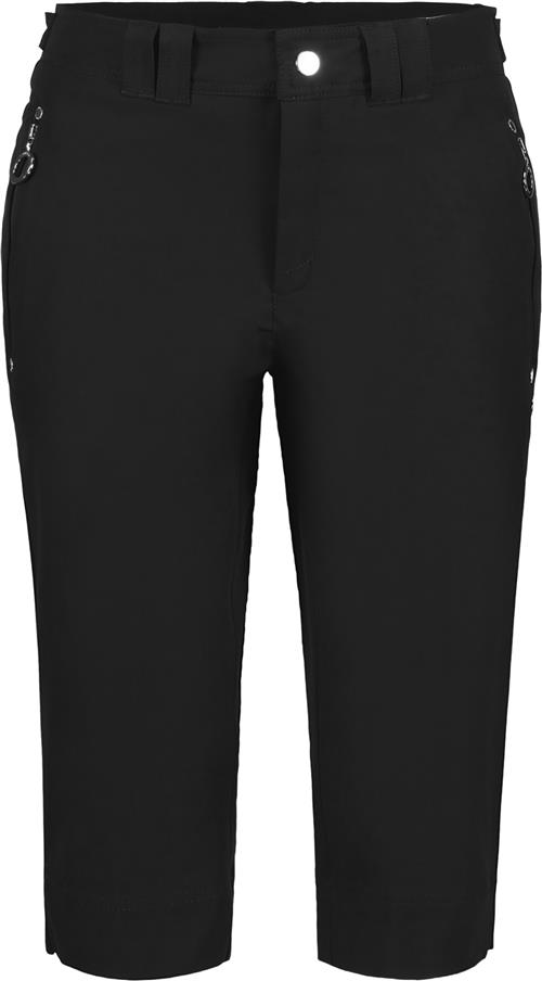 Luhta Capri Pants Kvinde Sort Capri Bukser Str 40 - hos Magasin