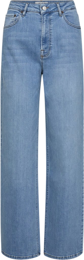 Se IVY Copenhagen Ivybrooke Earthxswan Jeans Wash Capri Blue Kvinde Denim Blue Straight Jeans Str 28 / 32 - hos Magasin ved Magasin