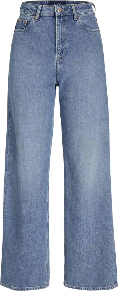 Se JJXX Jxtokyo Wide HW Rr6009 DNM Noos Kvinde Light Blue Denim Bukser Med Lige Ben Str "29/""34" - hos Magasin ved Magasin