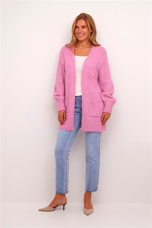 Se Kaffe Kaalioma Knit Cardigan Kvinde Cyclamen Melange Cardigans Str S - hos Magasin ved Magasin