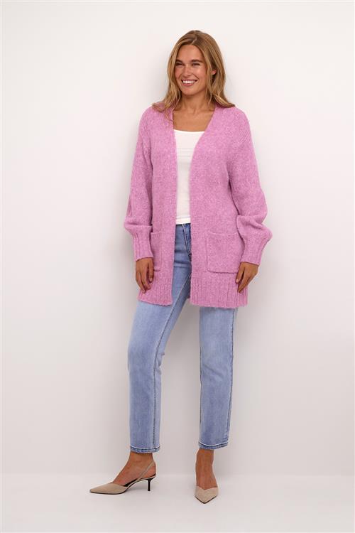 Kaffe Kaalioma Knit Cardigan Kvinde Cyclamen Melange Cardigans Str XXL - hos Magasin