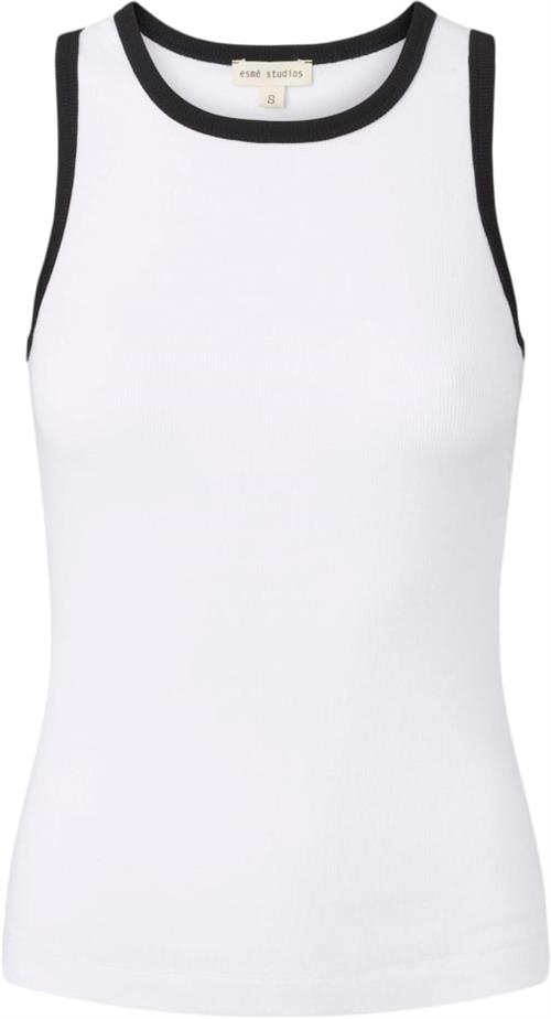 Se esmé studios Esblossom Tank Top Gots Kvinde White Tanktoppe Str XS - Bomuld hos Magasin ved Magasin