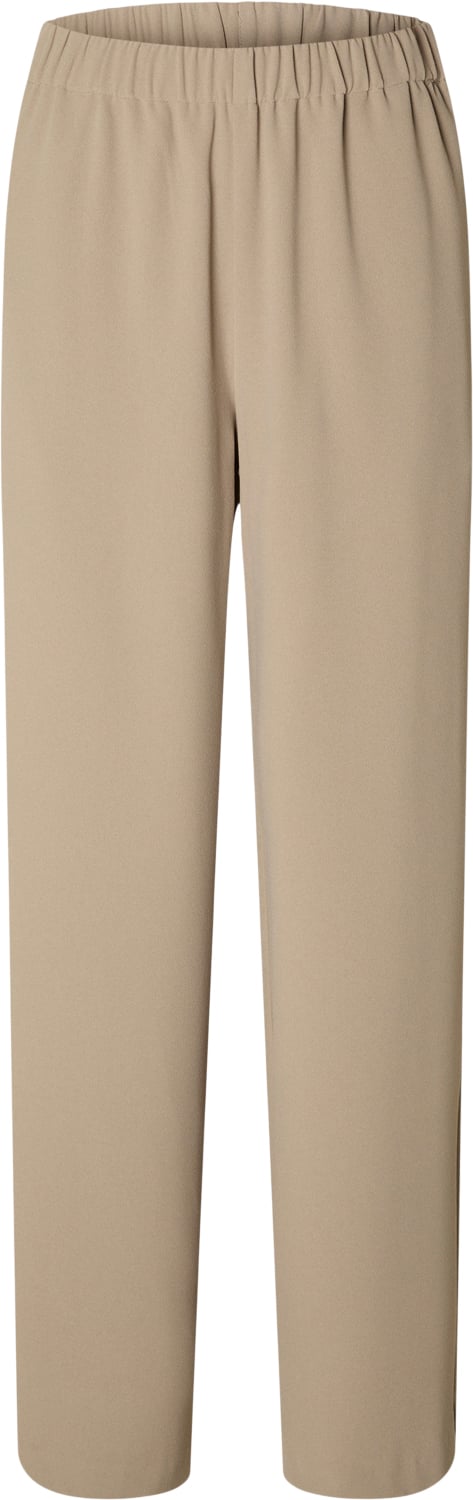 Se Selected Femme Slftinnirelaxed MW Wide Pant N NOO Kvinde Greige Bukser Med Brede Ben Str "36/""32" - hos Magasin ved Magasin