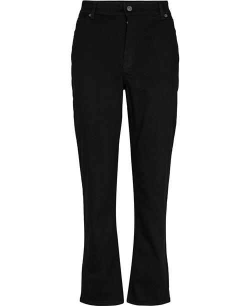 Se MAC Jeans Melanie Jeans Kvinde Sort Bukser Med Brede Ben Str W44 / L32 - hos Magasin ved Magasin