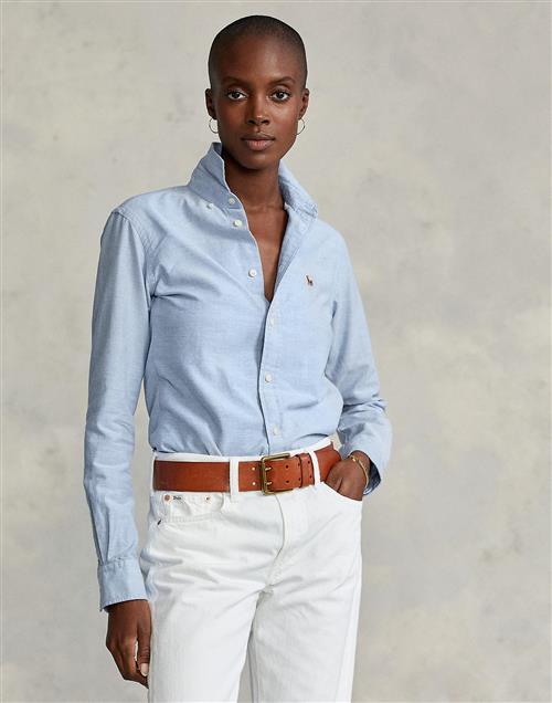 Polo Ralph Lauren Classic Fit Oxford Shirt Kvinde Blue Hyacinth Langærmede Skjorter Classic Fit Str 34 - Bomuld hos Magasin