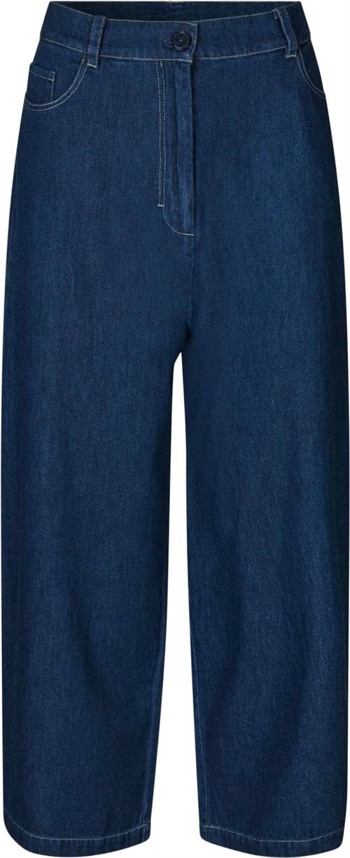 Se Masai Copenhagen Mapanama Kvinde Blue Wide Jeans Str L/REGULAR - Denim hos Magasin ved Magasin