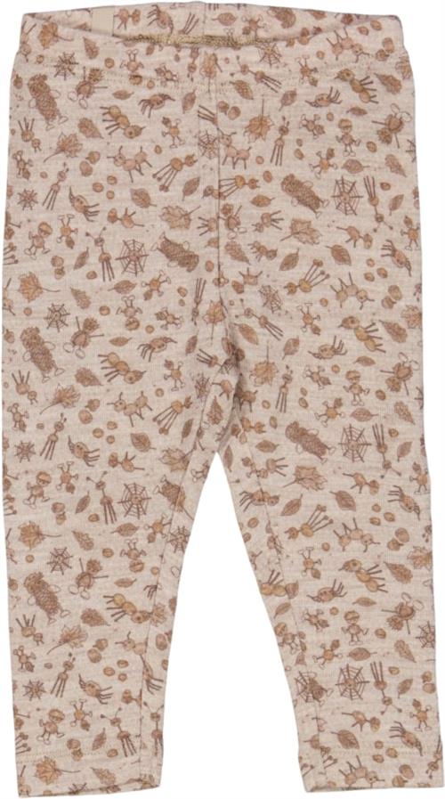 Se Wheat Uld Leggings Str 80/12m Uld - Beige Chestnut Leggings hos Magasin ved Magasin