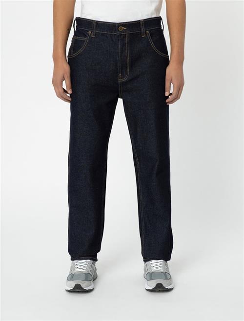 Se Dickies Houston Denim Rinsed Mand Rinsed Jeans Str W34 L32 Denim - hos Magasin ved Magasin