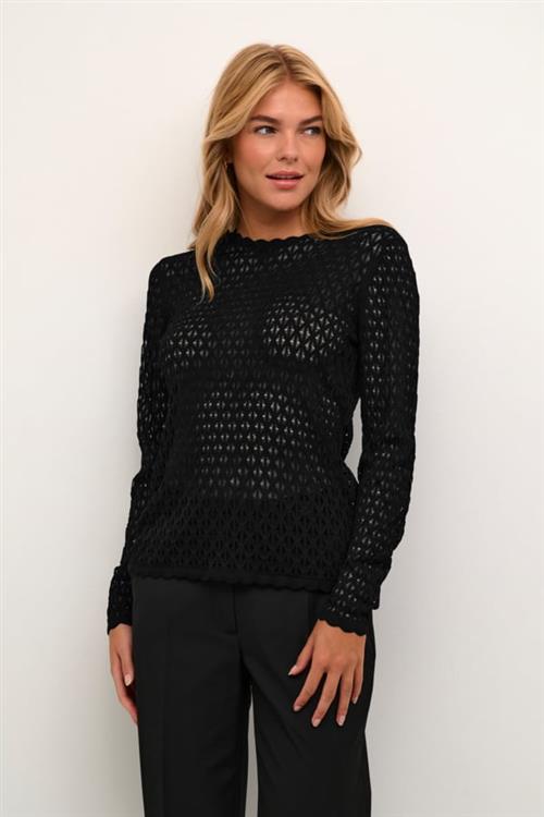 Karen by Simonsen Naomikb Oneck Kvinde Meteorite Sweaters Str L - hos Magasin