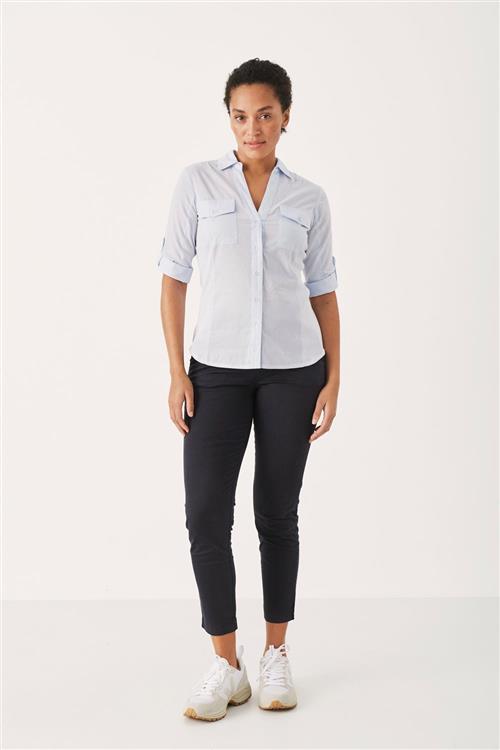 Part Two Soffyspw PA Soffyspw Kvinde Dark Navy Bukser Med Smalle Ben Casual Fit Str 44 - hos Magasin