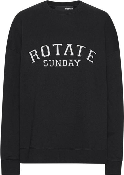 ROTATE Birger Christensen Sweat Classic Crewneck Kvinde Black Sweaters Str L - hos Magasin